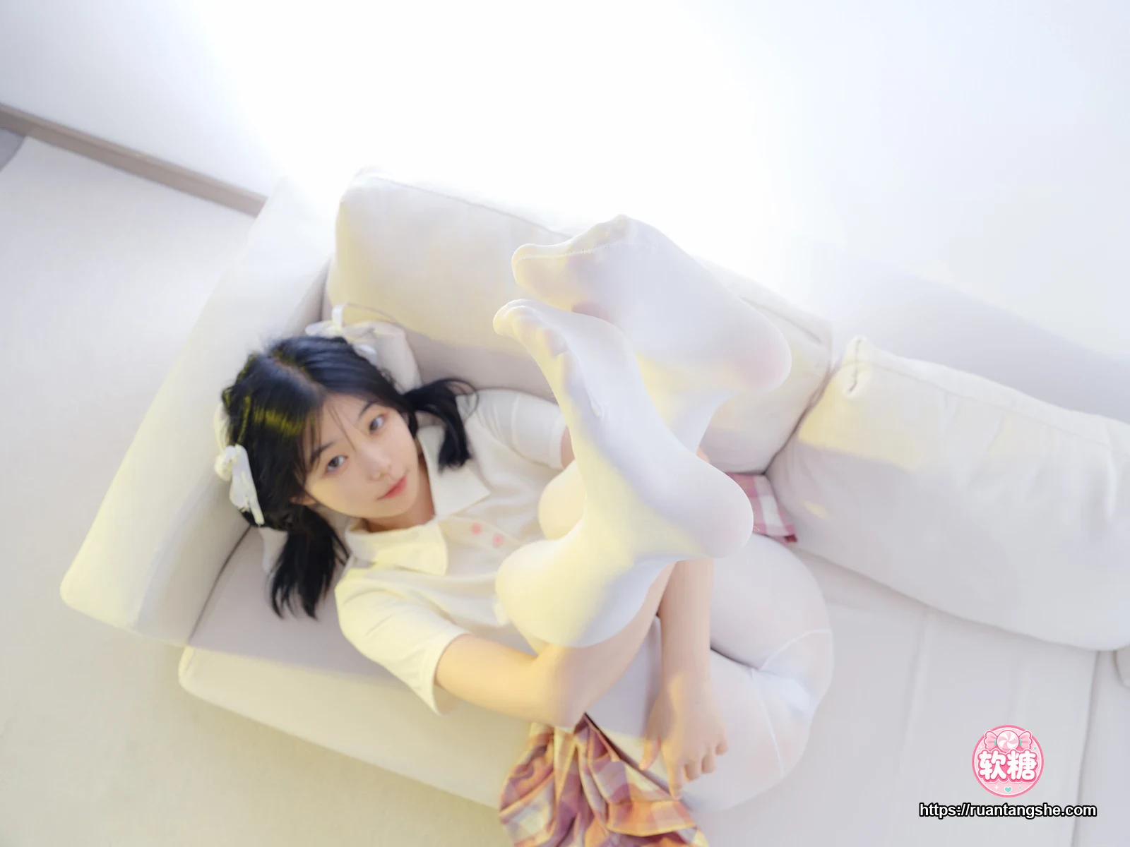 森萝财团 森萝财团 小樱-02E 4K 白丝T恤短裙