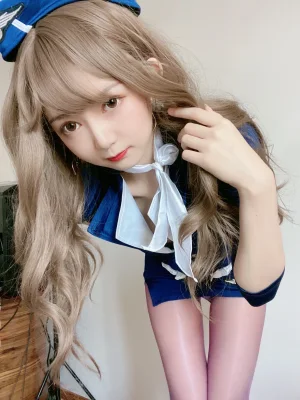 51酱《蓝色制服装》写真图集 35P+3V｜在线预览与图包下载
