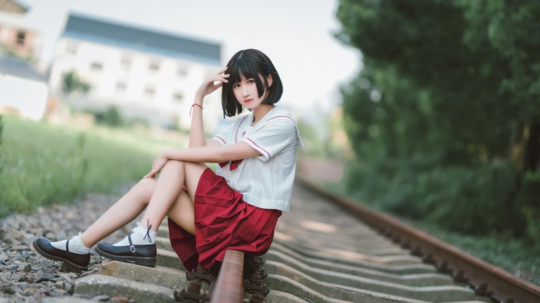 三度_69《JK红裙》写真图集 11P｜在线预览与图包下载