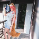 三度_69《旗袍玉藻前》写真图集 41P｜在线预览与图包下载