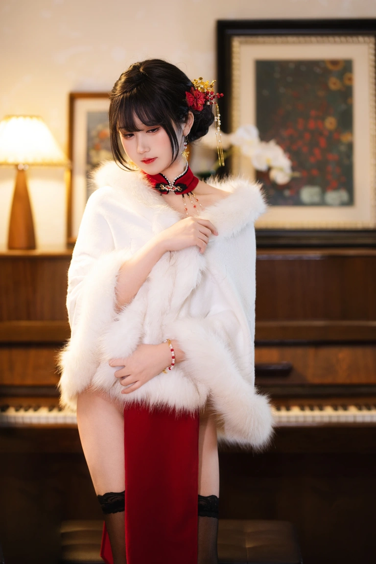 三度_69《红丝绒旗袍》写真图集 75P+3V｜在线预览与图包下载
