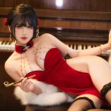三度_69《红丝绒旗袍》写真图集 75P+3V｜在线预览与图包下载