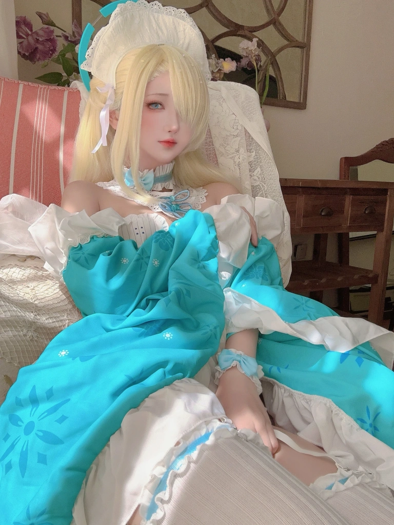 三度_69《蔚蓝档案 明日奈内衣女仆》写真图集 60P+2V｜在线预览与图包下载