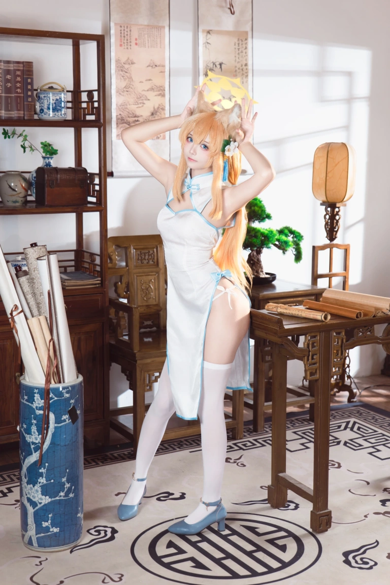 艾西Aiwest《蔚蓝档案 伊落玛丽 旗袍》写真图集 30P｜在线预览与图包下载