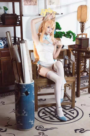 艾西Aiwest《蔚蓝档案 伊落玛丽 旗袍》写真图集 30P｜在线预览与图包下载