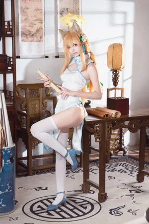 艾西Aiwest《蔚蓝档案 伊落玛丽 旗袍》写真图集 30P｜在线预览与图包下载