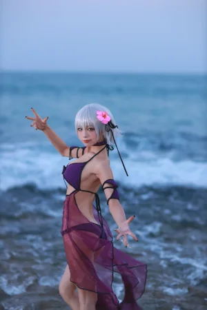 水淼Aqua《贞德泳装》写真图集 41P｜在线预览与图包下载