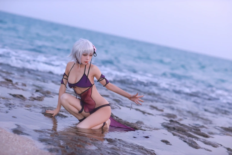 水淼Aqua《贞德泳装》写真图集 41P｜在线预览与图包下载