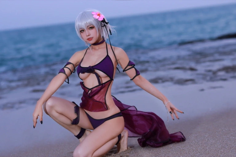 水淼Aqua《贞德泳装》写真图集 41P｜在线预览与图包下载