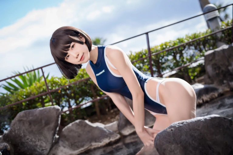 水淼Aqua《竞泳水着》写真图集 40P｜在线预览与图包下载