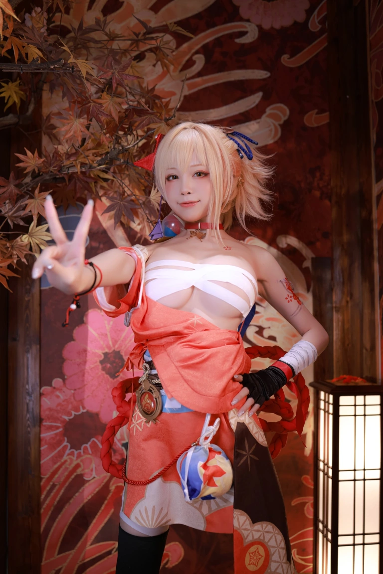 水淼Aqua《稻妻 宵宫》写真图集 101P｜在线预览与图包下载