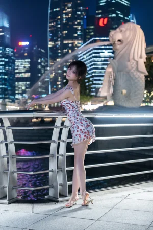 水淼Aqua《Patreon 新加坡夜拍留恋》写真图集 12P｜在线预览与图包下载