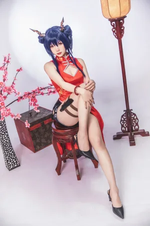 雪晴Astra《写真Vol.14 明日方舟 陈 旗袍》写真图集 18P｜在线预览与图包下载