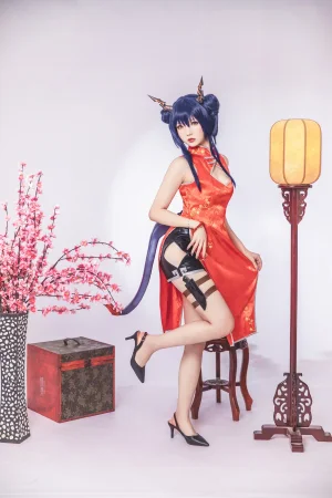 雪晴Astra《写真Vol.14 明日方舟 陈 旗袍》写真图集 18P｜在线预览与图包下载