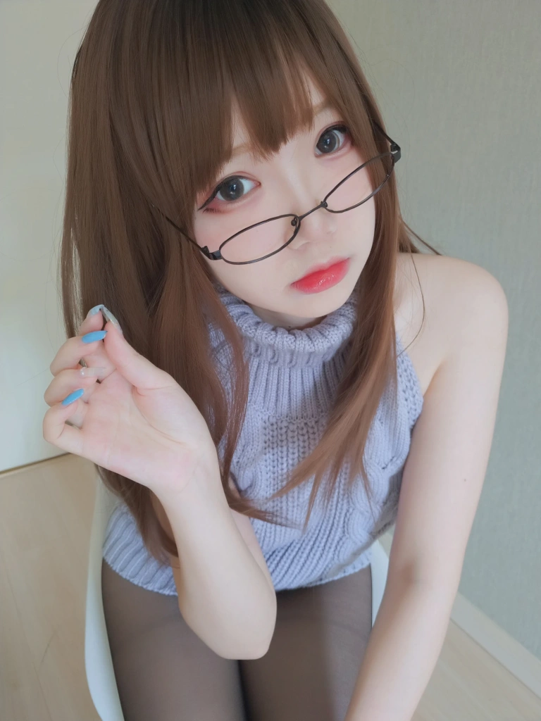 雪晴Astra《自撮りVol.23 黑丝漏背毛衣》写真图集 155P+19V｜在线预览与图包下载