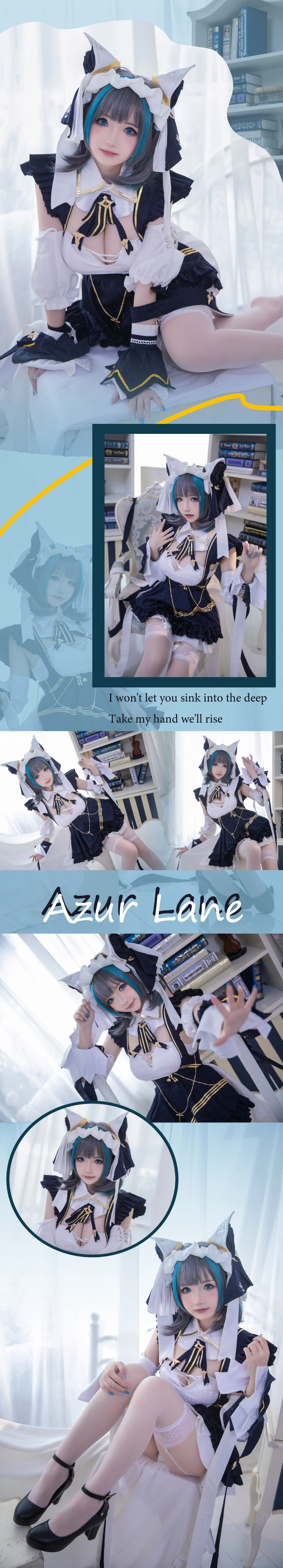 雪晴Astra《Azure Lane 柴郡》写真图集 18P｜在线预览与图包下载