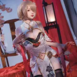 雪晴Astra《崩坏3 丽塔·浣溪沙旗袍》写真图集 56P｜在线预览与图包下载