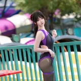 雪晴Astra《紫色恶魔竞泳》写真图集 50P｜在线预览与图包下载