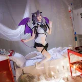 雪晴Astra《刻晴恶魔拘束睡衣》写真图集 20P+4V｜在线预览与图包下载