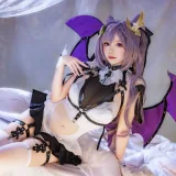 雪晴Astra《刻晴恶魔拘束睡衣》写真图集 20P+4V｜在线预览与图包下载