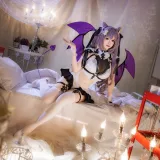 雪晴Astra《刻晴恶魔拘束睡衣》写真图集 20P+4V｜在线预览与图包下载