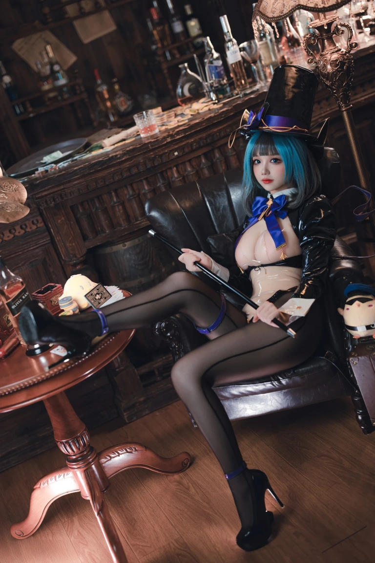 雪晴Astra《2024万圣节 柴郡魔术师》写真图集 60P+1V｜在线预览与图包下载