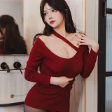 雪晴Astra《红裙黑丝小娇妻》写真图集 65P+2V｜在线预览与图包下载