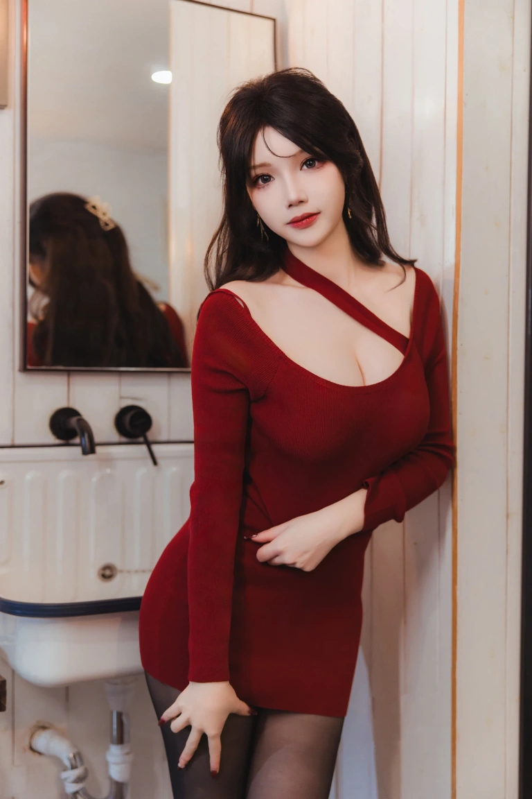 雪晴Astra《红裙黑丝小娇妻》写真图集 65P+2V｜在线预览与图包下载