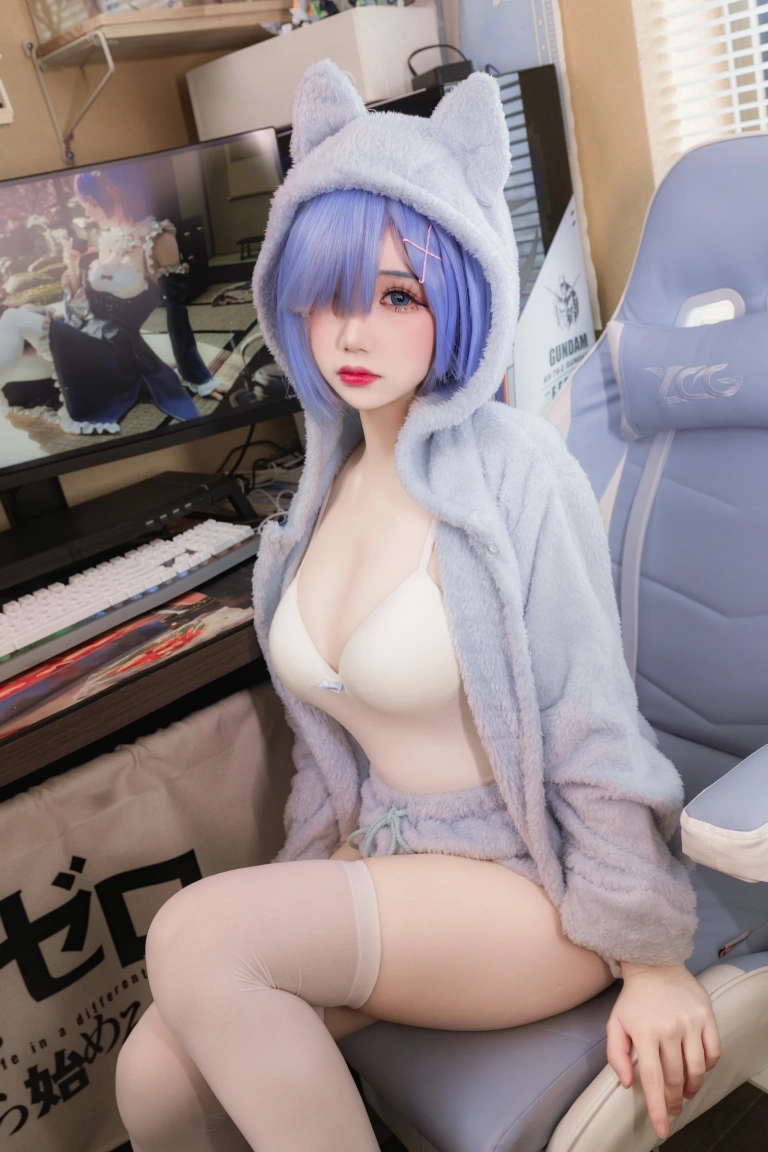 雪晴Astra《蕾姆猫猫》写真图集 13P｜在线预览与图包下载