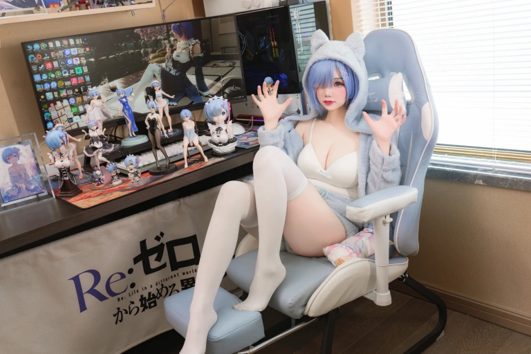 雪晴Astra《蕾姆猫猫》写真图集 13P｜在线预览与图包下载