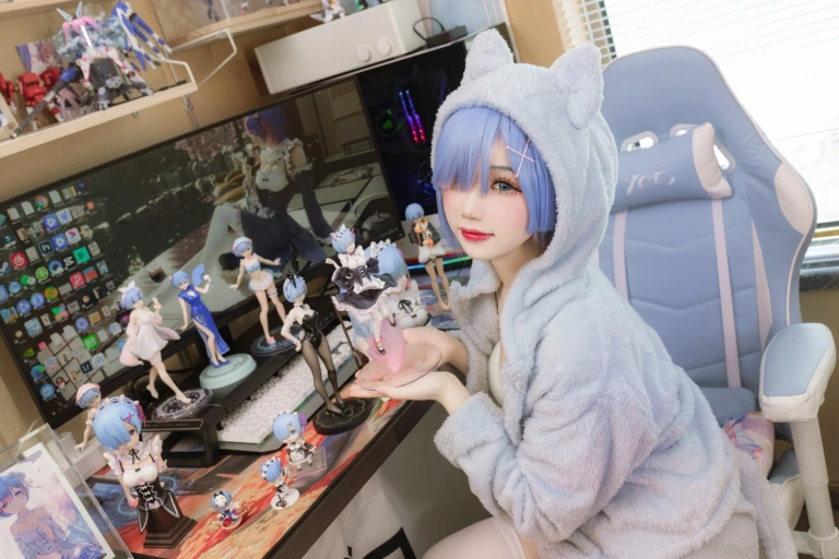 雪晴Astra《蕾姆猫猫》写真图集 13P｜在线预览与图包下载
