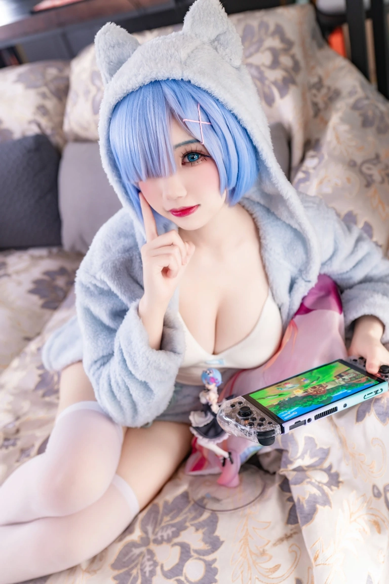 雪晴Astra《蕾姆猫猫》写真图集 13P｜在线预览与图包下载