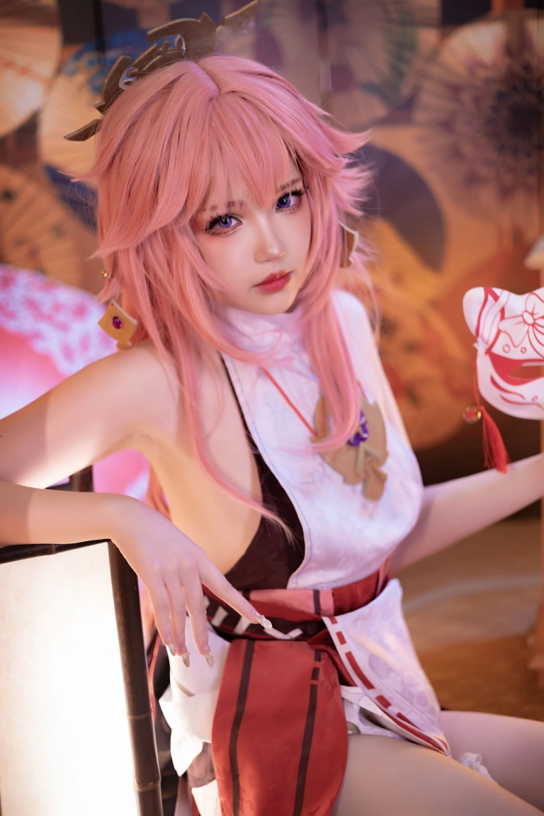 雪晴Astra《原神 八重神子》写真图集 60P+2V｜在线预览与图包下载