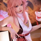 雪晴Astra《原神 八重神子》写真图集 60P+2V｜在线预览与图包下载
