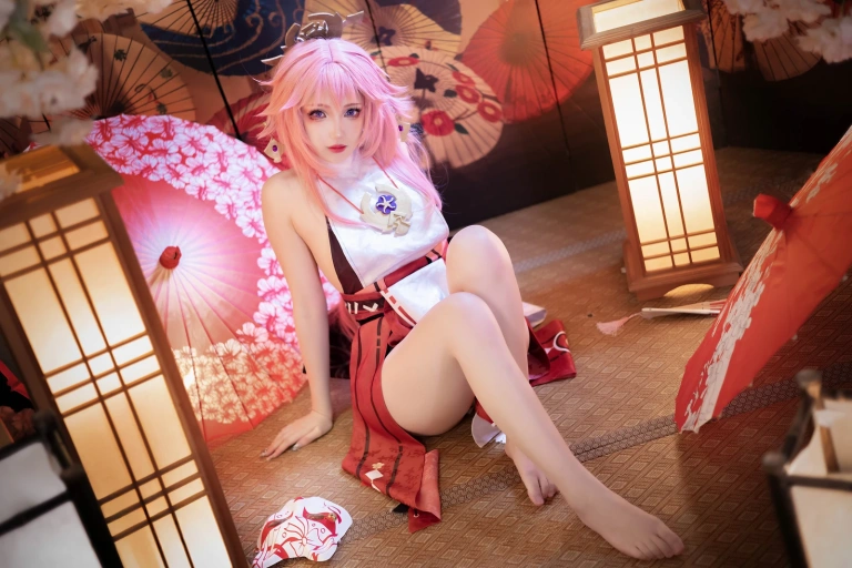 雪晴Astra《原神 八重神子》写真图集 60P+2V｜在线预览与图包下载