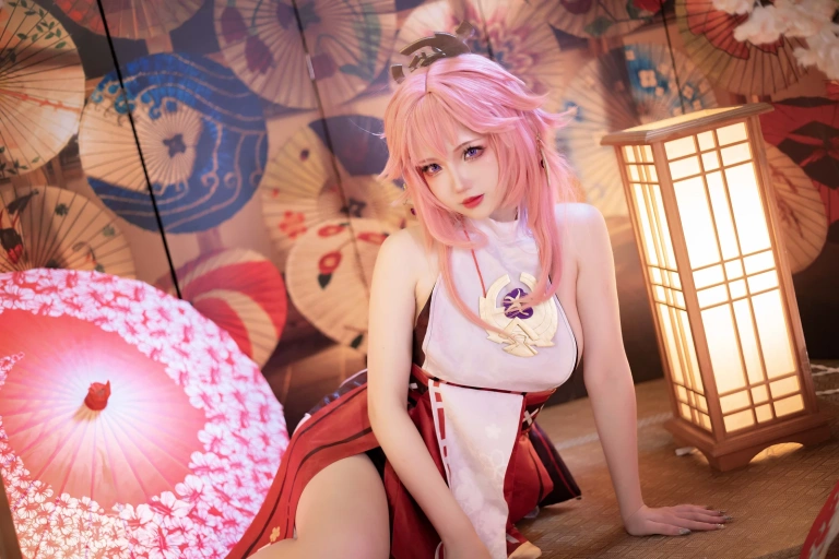 雪晴Astra《原神 八重神子》写真图集 60P+2V｜在线预览与图包下载