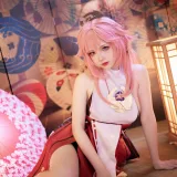 雪晴Astra《原神 八重神子》写真图集 60P+2V｜在线预览与图包下载