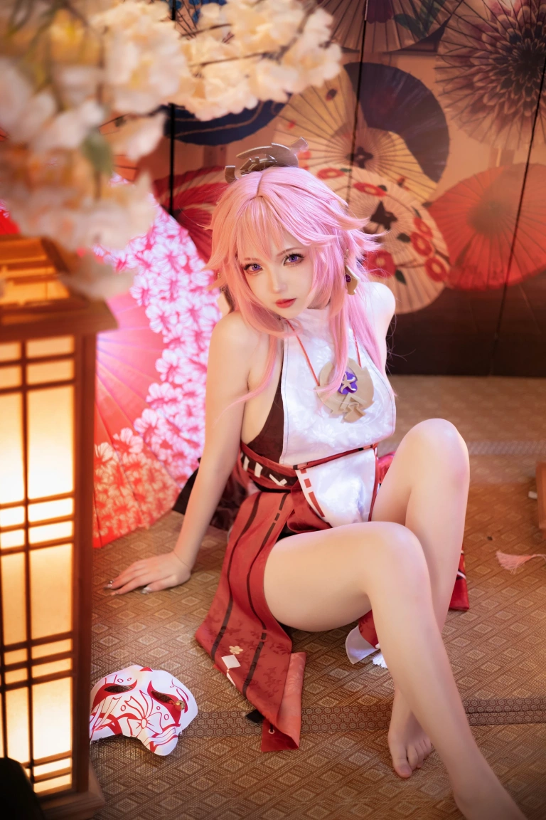 雪晴Astra《原神 八重神子》写真图集 60P+2V｜在线预览与图包下载