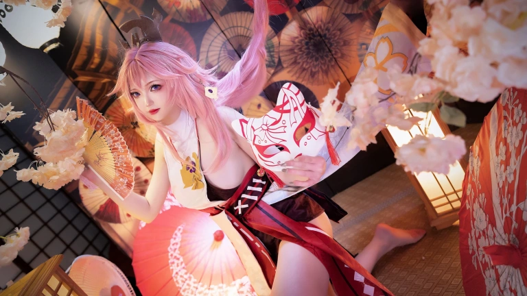 雪晴Astra《原神 八重神子》写真图集 60P+2V｜在线预览与图包下载