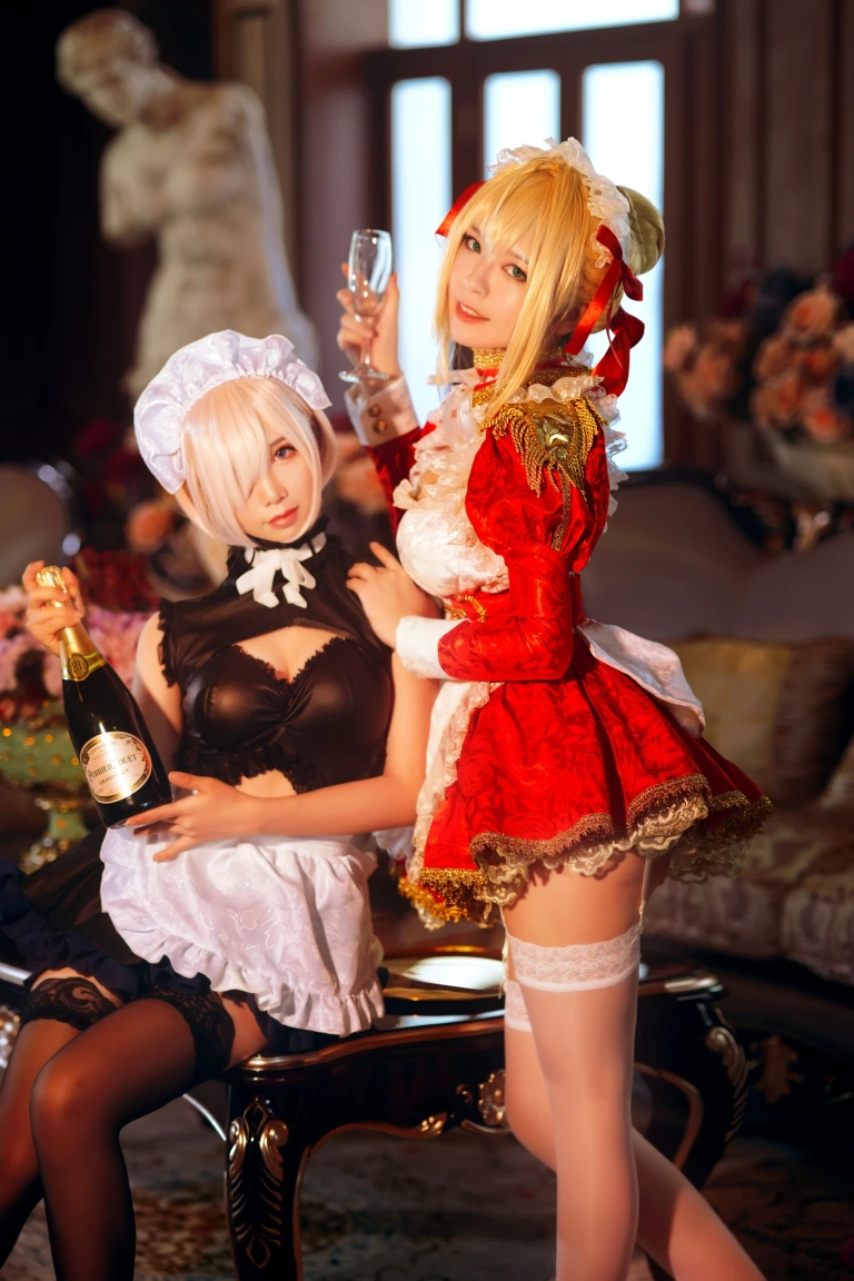 半半子 BANBANKO《Claudius x Kyrielight Maid（&面饼仙儿）》写真图集 22P｜在线预览与图包下载