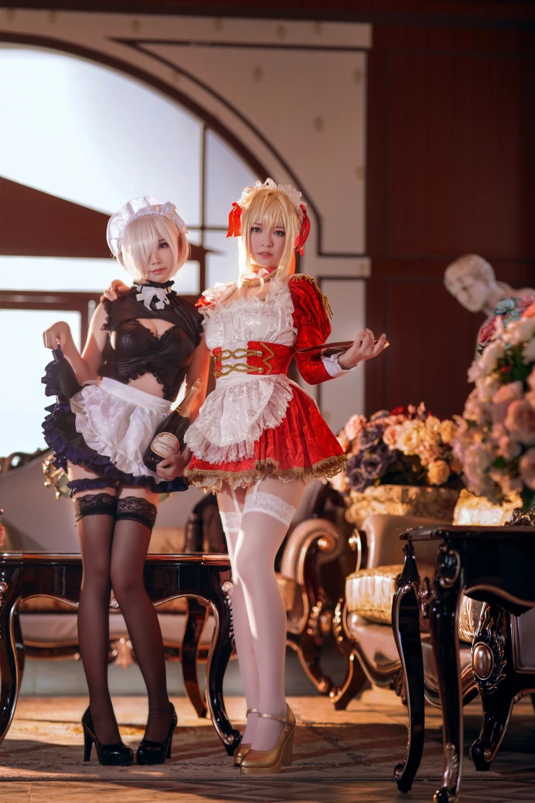 半半子 BANBANKO《Claudius x Kyrielight Maid（&面饼仙儿）》写真图集 22P｜在线预览与图包下载