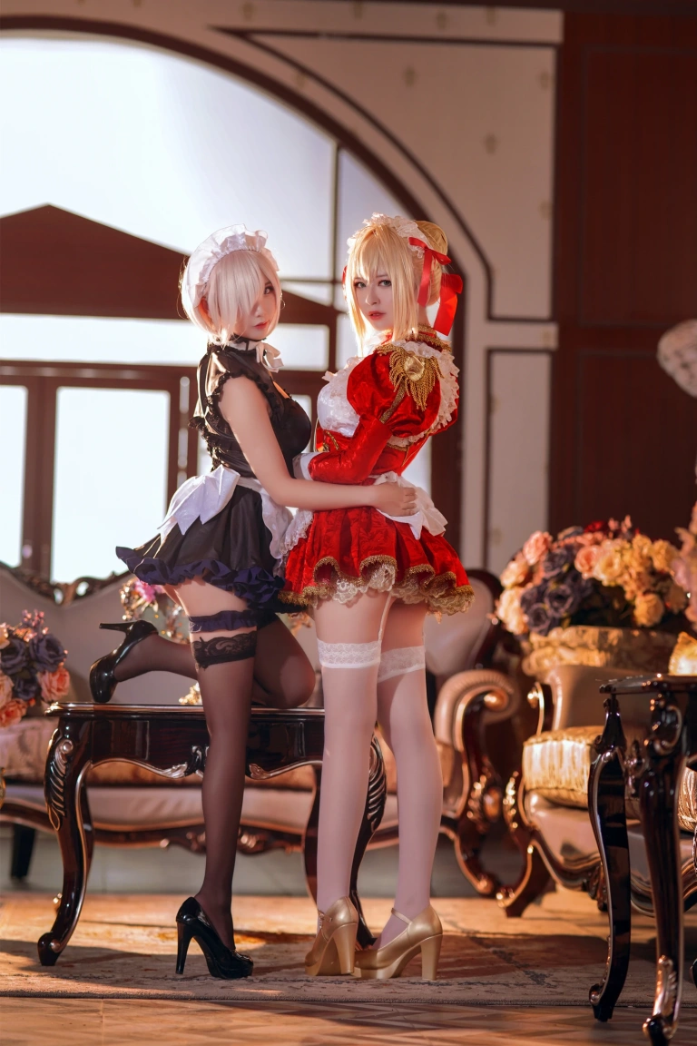 半半子 BANBANKO《Claudius x Kyrielight Maid（&面饼仙儿）》写真图集 22P｜在线预览与图包下载