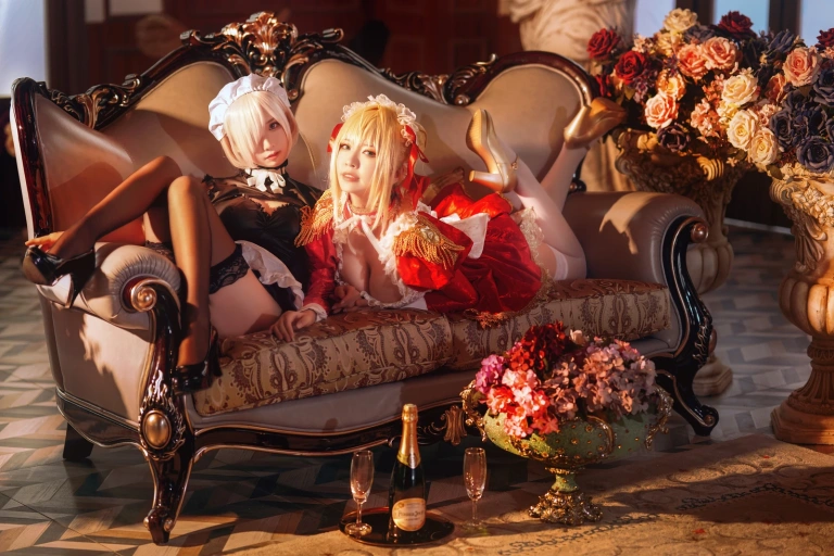 半半子 BANBANKO《Claudius x Kyrielight Maid（&面饼仙儿）》写真图集 22P｜在线预览与图包下载