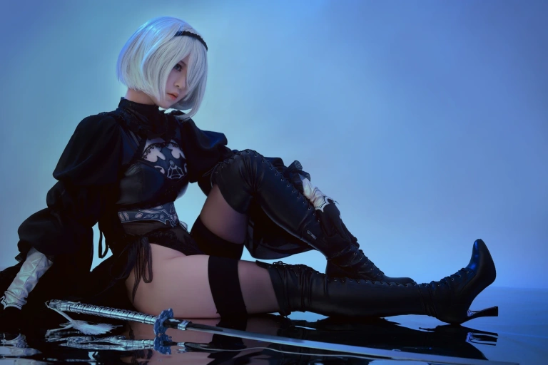 半半子 BANBANKO《Nier：2B》写真图集 50P｜在线预览与图包下载