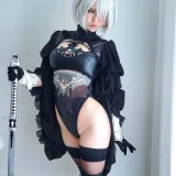 半半子 BANBANKO《Nier：2B》写真图集 50P｜在线预览与图包下载