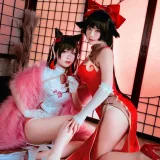 半半子 BANBANKO《愛宕x高雄,チャイナ服（&婉Yue）》写真图集 35P+1V｜在线预览与图包下载