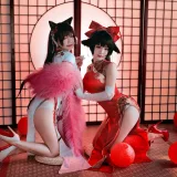 半半子 BANBANKO《愛宕x高雄,チャイナ服（&婉Yue）》写真图集 35P+1V｜在线预览与图包下载