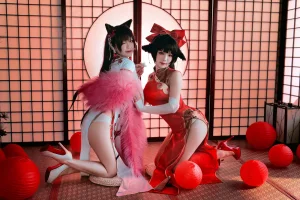 半半子 BANBANKO《愛宕x高雄,チャイナ服（&婉Yue）》写真图集 35P+1V｜在线预览与图包下载