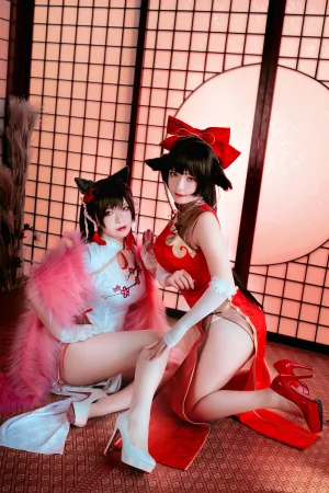 半半子 BANBANKO《愛宕x高雄,チャイナ服（&婉Yue）》写真图集 35P+1V｜在线预览与图包下载