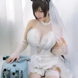 半半子 BANBANKO《愛宕花嫁.白花の誓い》写真图集 29P+1V｜在线预览与图包下载